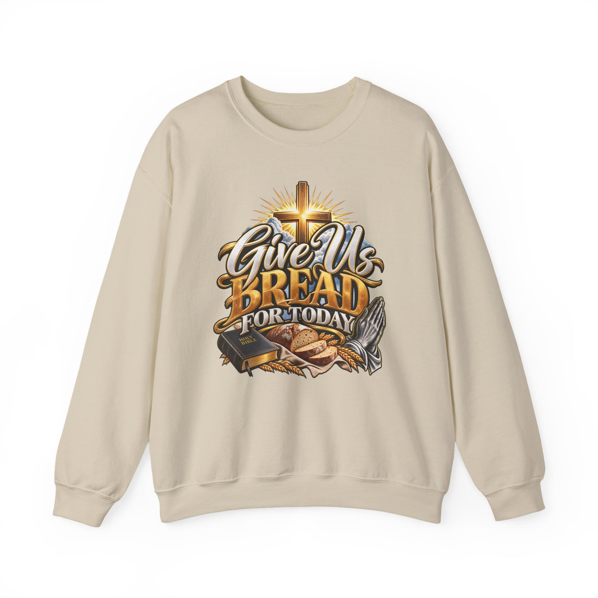 Christian 'Give Us Bread for Today' Crewneck Sweatshirt