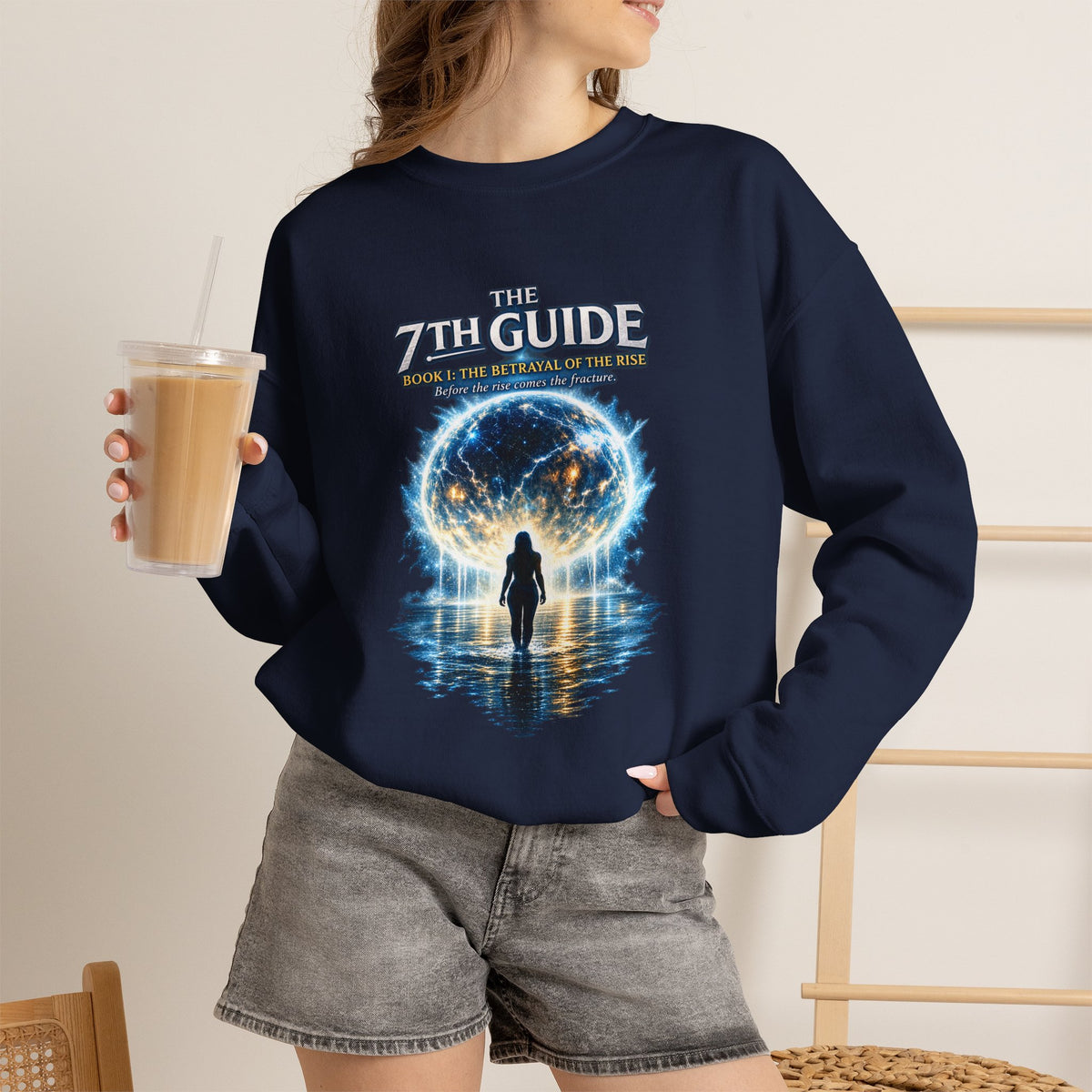 The 7th Guide Crewneck Sweatshirt — Fantasy Portal Graphic Sweatshirt
