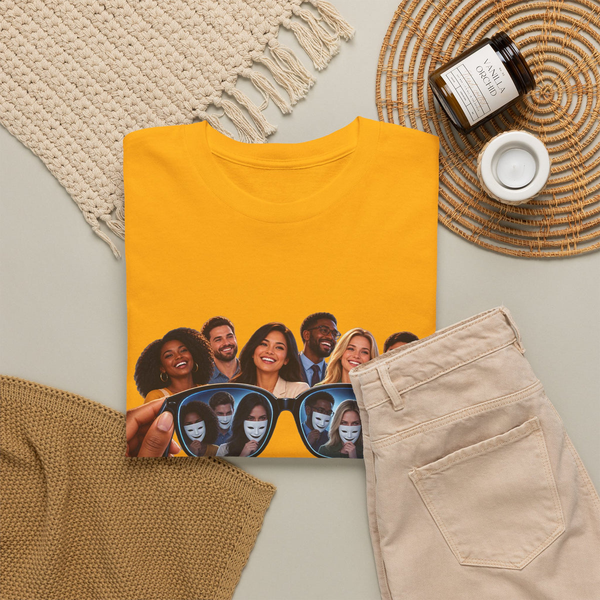 T-Shirt – “Put Your Glasses On” Graphic Tee (Funny Optical Illusion Design)