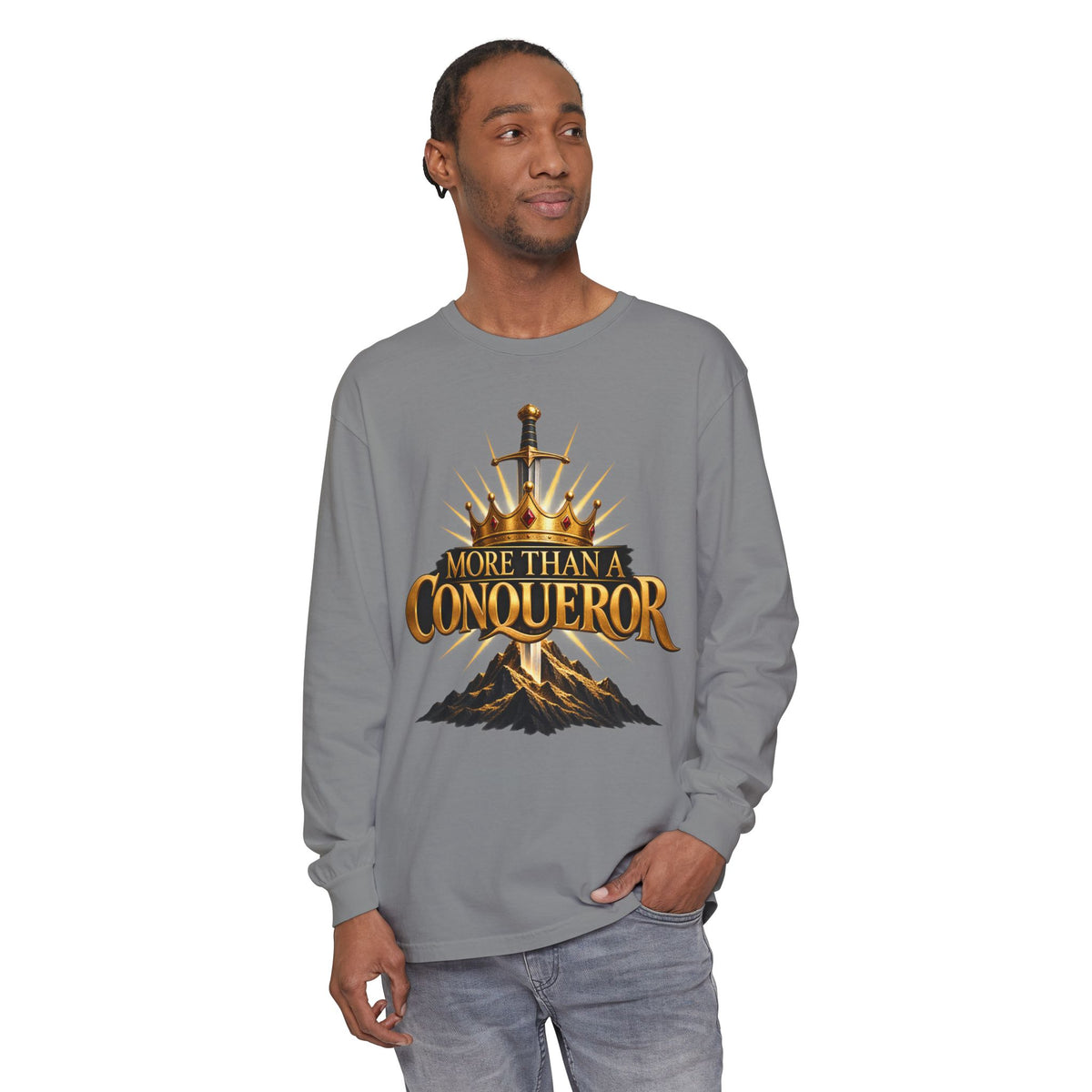 More Than A Conqueror Long Sleeve Tee