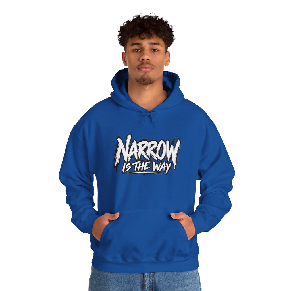 Narrow Is The Way Hoodie — Inspirational Christian Scripture Pullover