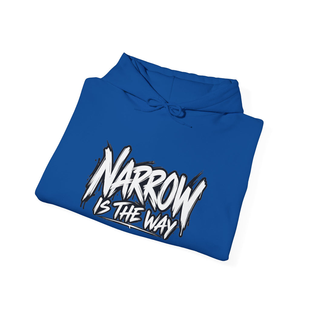 Narrow Is The Way Hoodie — Inspirational Christian Scripture Pullover