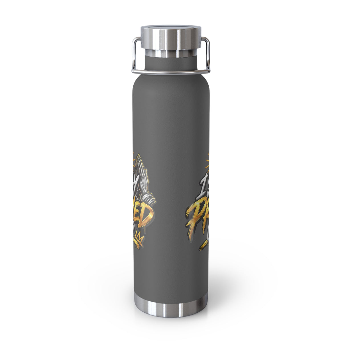 22oz Vacuum Bottle — "Stay Prayed Up" Faith Insulated Water Bottle