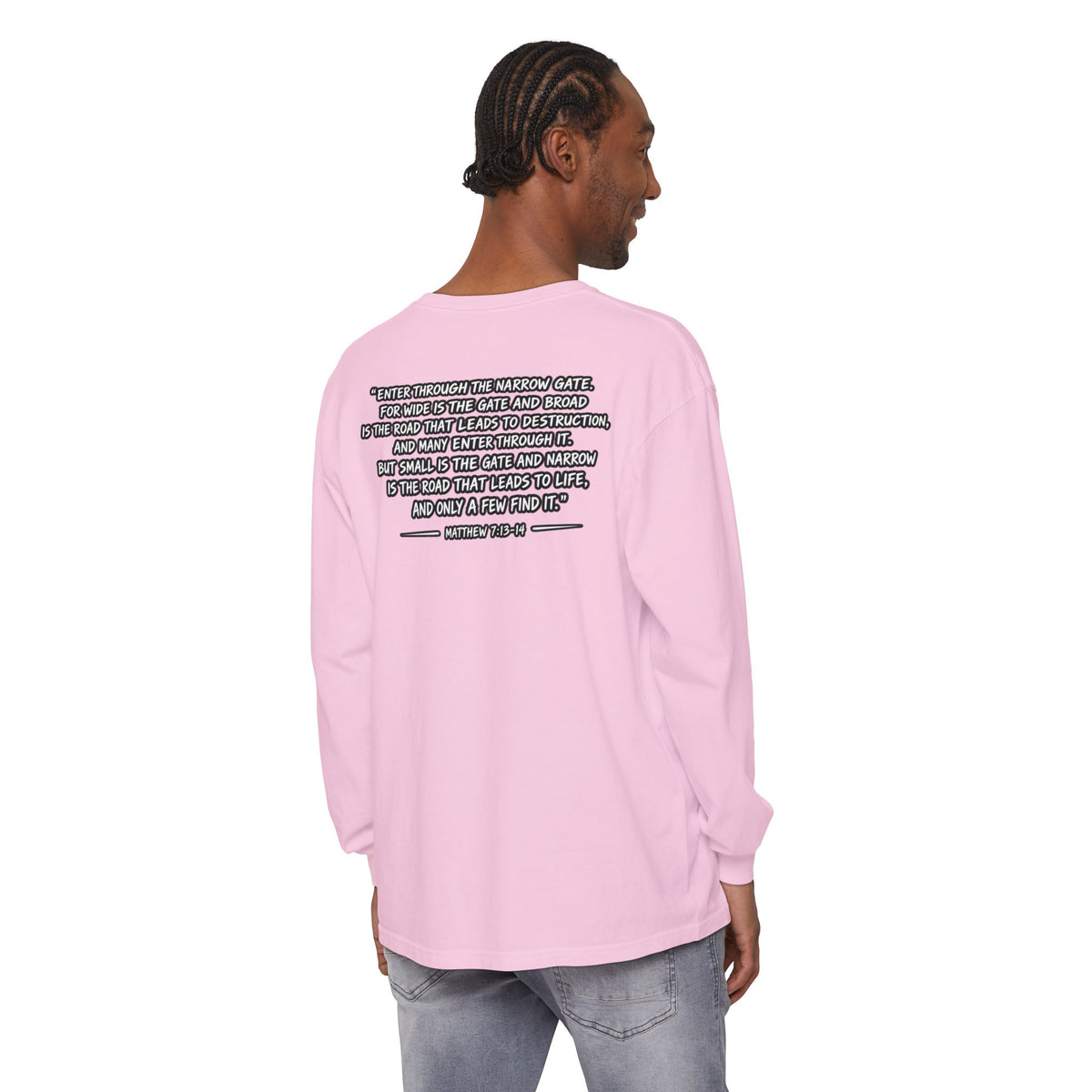 Now I Walk With Purpose Long Sleeve T‑Shirt — Inspirational Christian Faith Tee