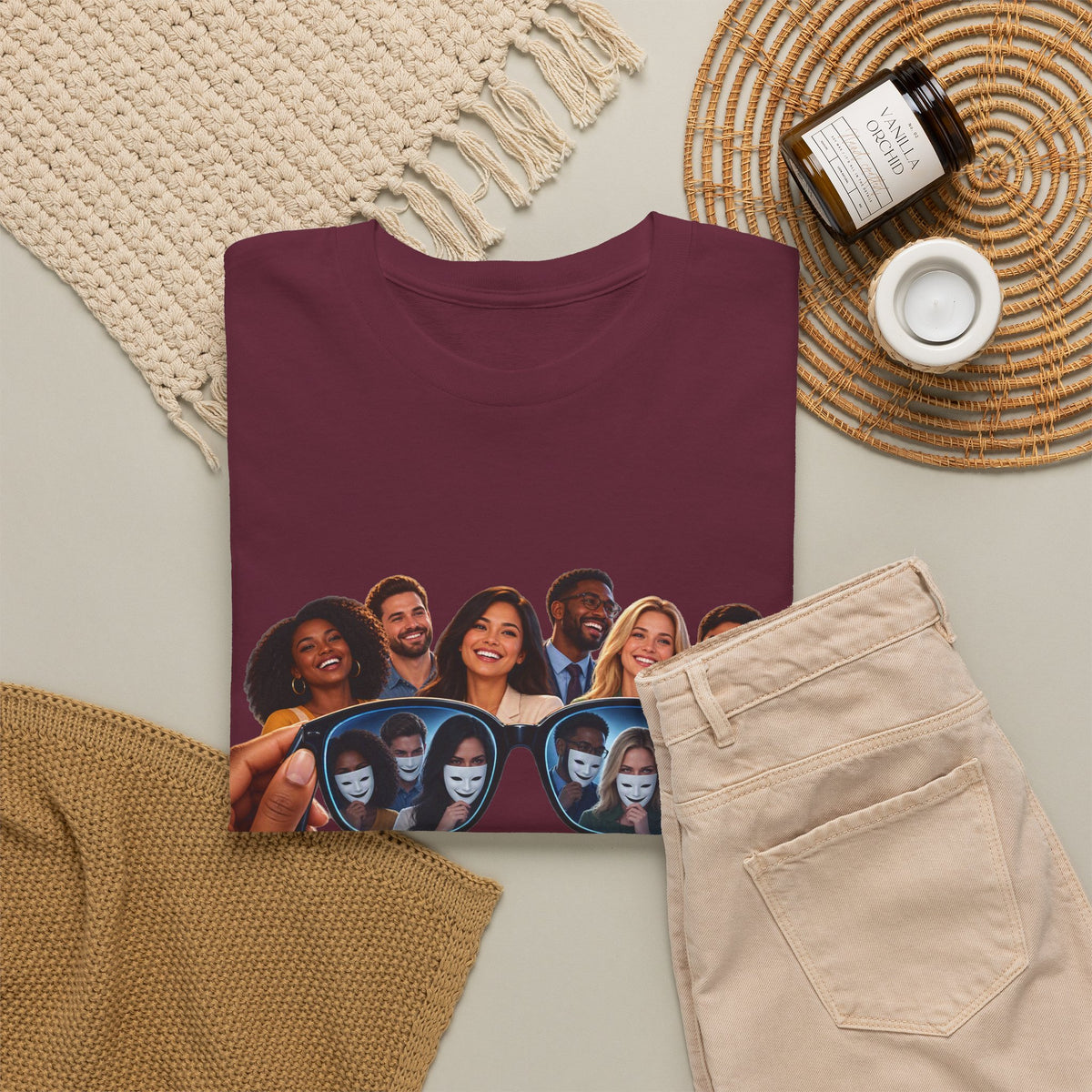 T-Shirt – “Put Your Glasses On” Graphic Tee (Funny Optical Illusion Design)
