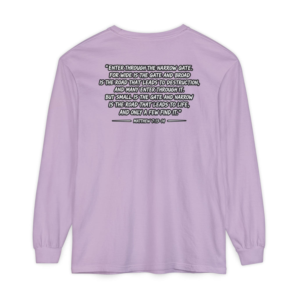 Now I Walk With Purpose Long Sleeve T‑Shirt — Inspirational Christian Faith Tee