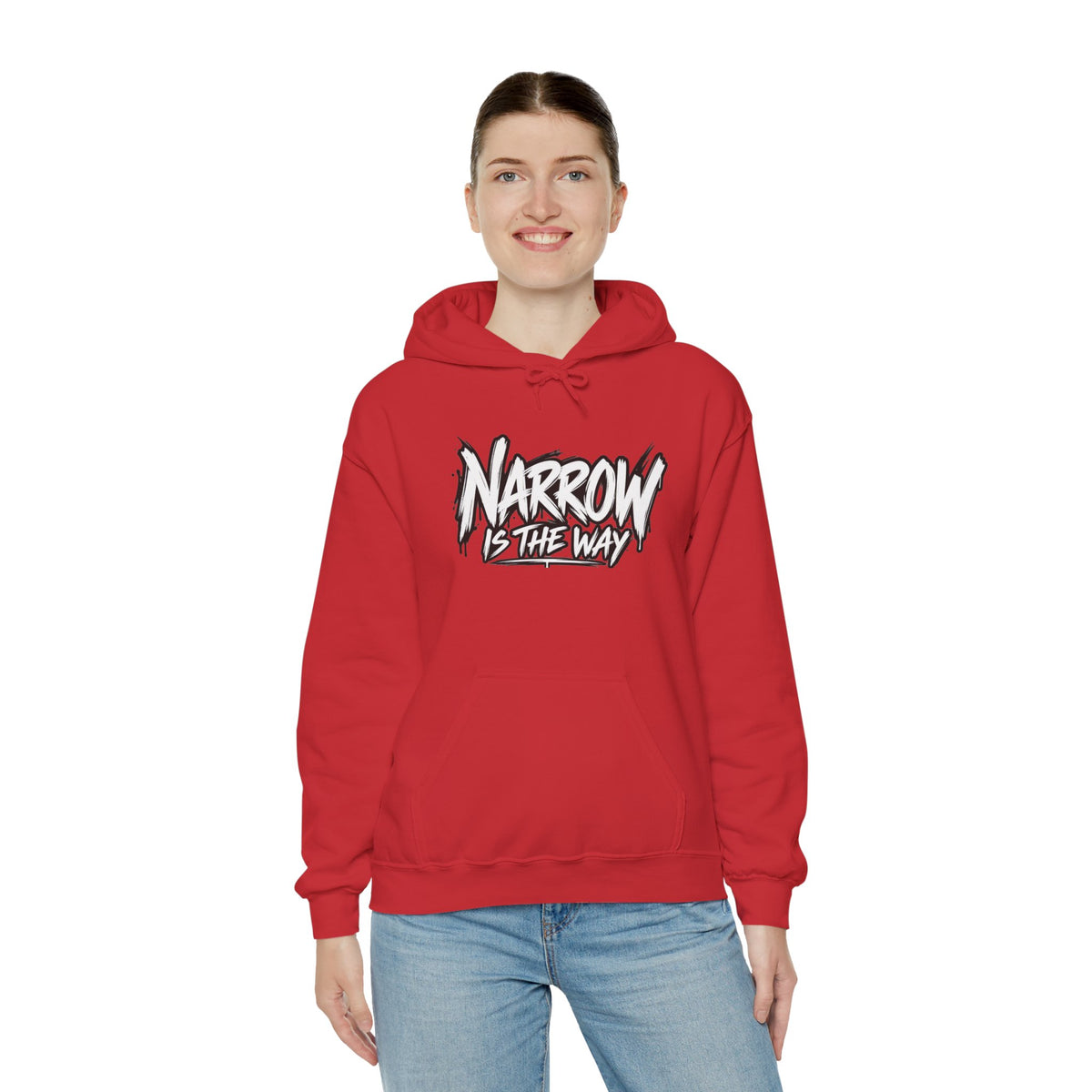 Narrow Is The Way Hoodie — Inspirational Christian Scripture Pullover