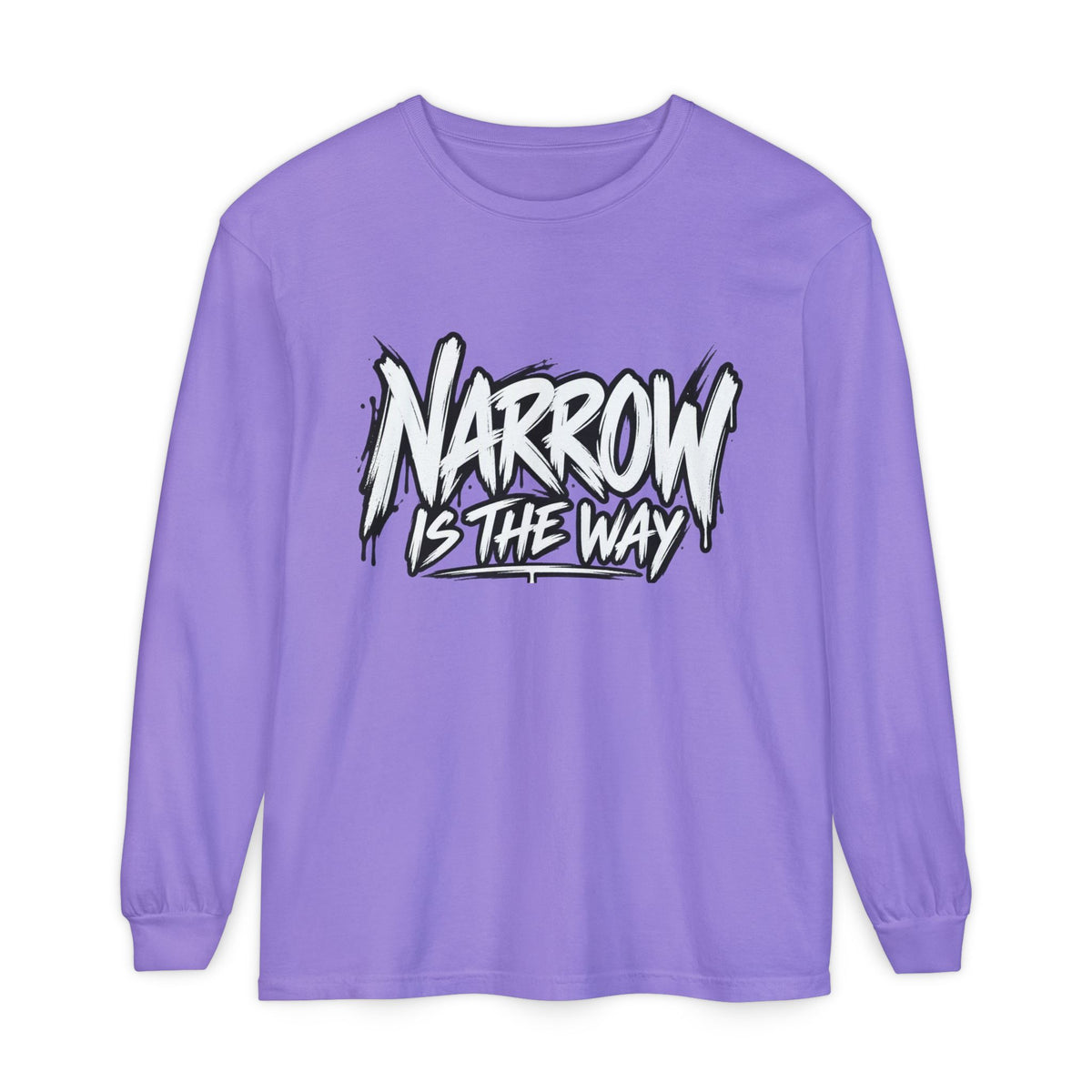 Long Sleeve Tee — "Narrow Is The Way" Graphic
