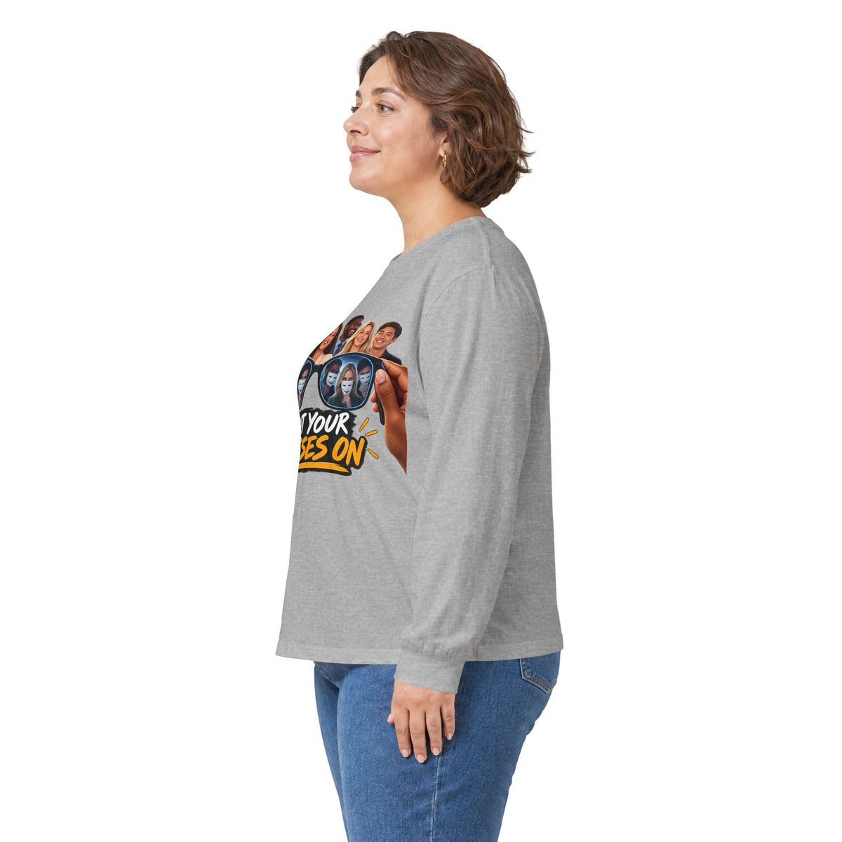 Put Your Glasses On Funny Movie-Inspired Long Sleeve Tee