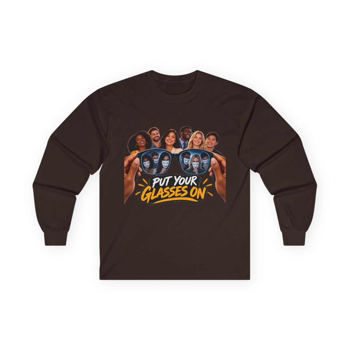 Put Your Glasses On Funny Movie-Inspired Long Sleeve Tee