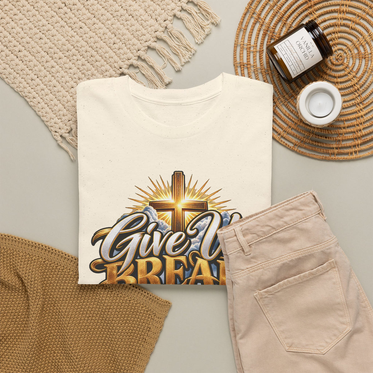 Give Us Bread Today Tee — Christian Faith Prayer T-Shirt