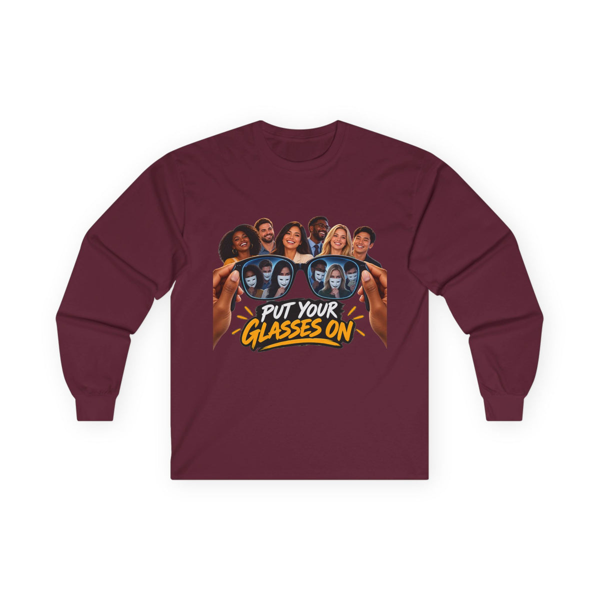 Put Your Glasses On Funny Movie-Inspired Long Sleeve Tee