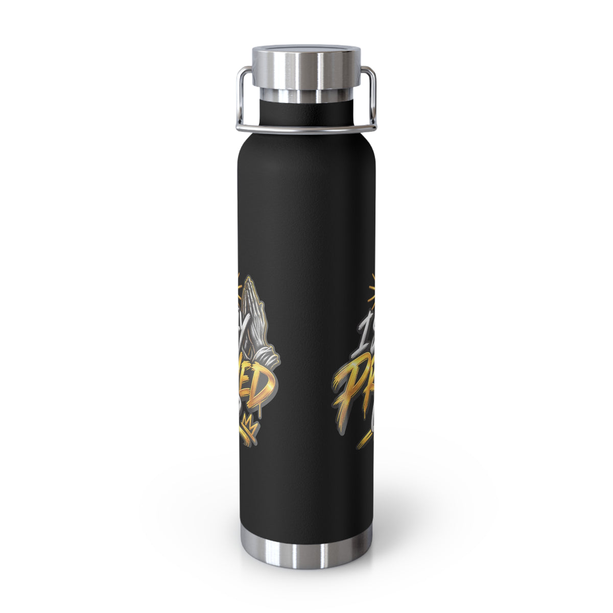 22oz Vacuum Bottle — "Stay Prayed Up" Faith Insulated Water Bottle