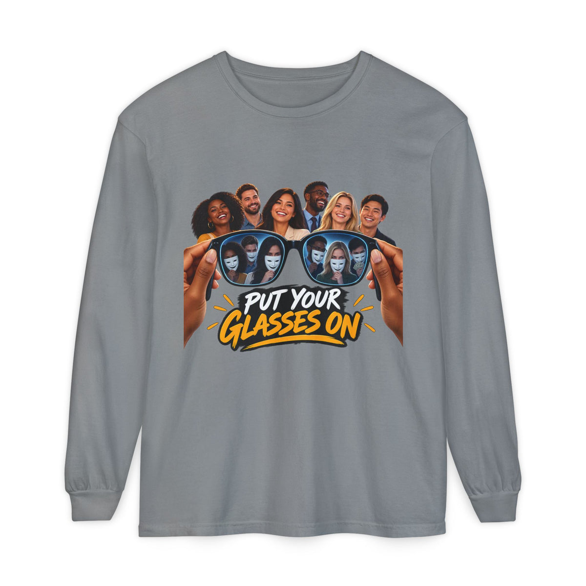 Put Your Glasses On Long Sleeve Tee