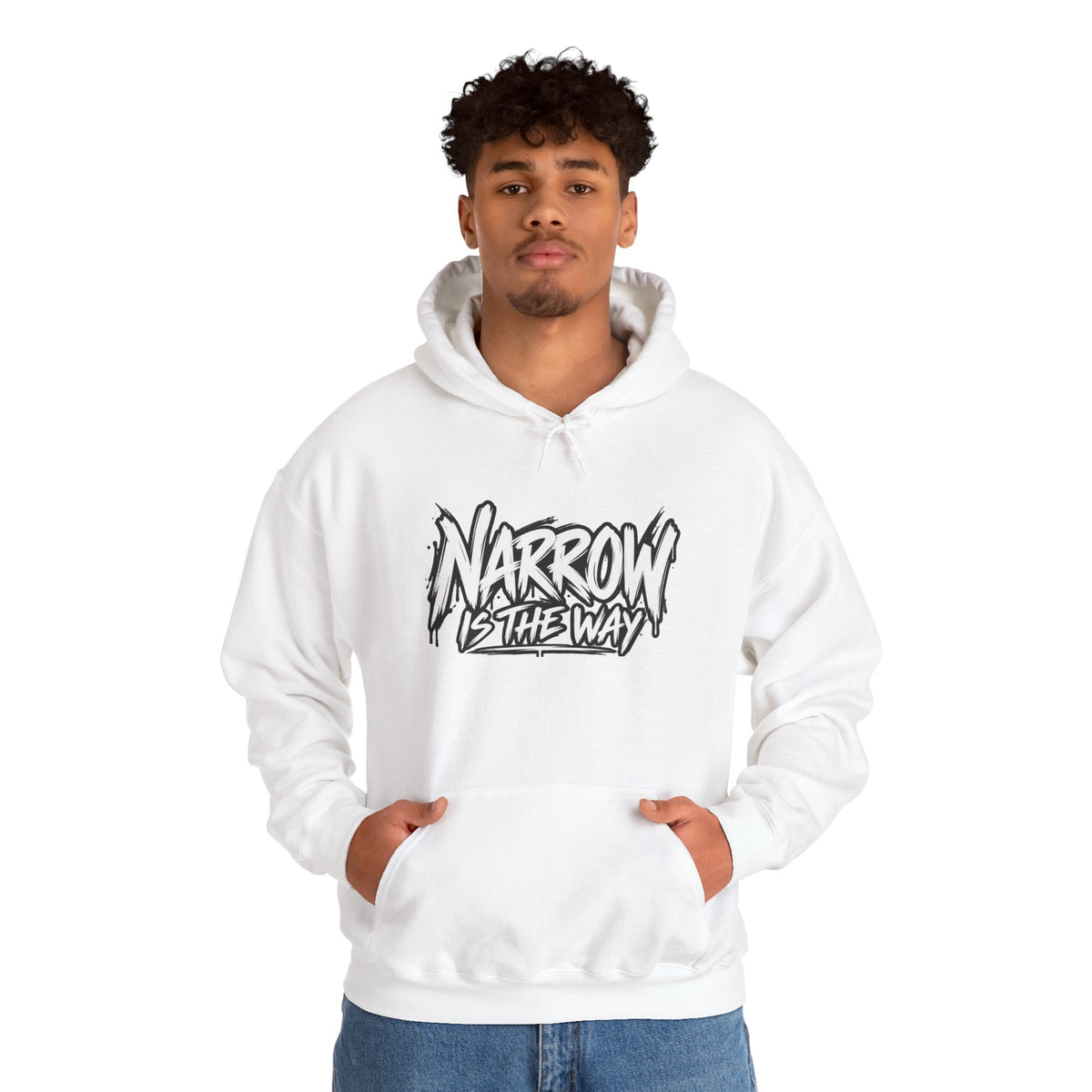 Narrow Is The Way Hoodie — Inspirational Christian Scripture Pullover