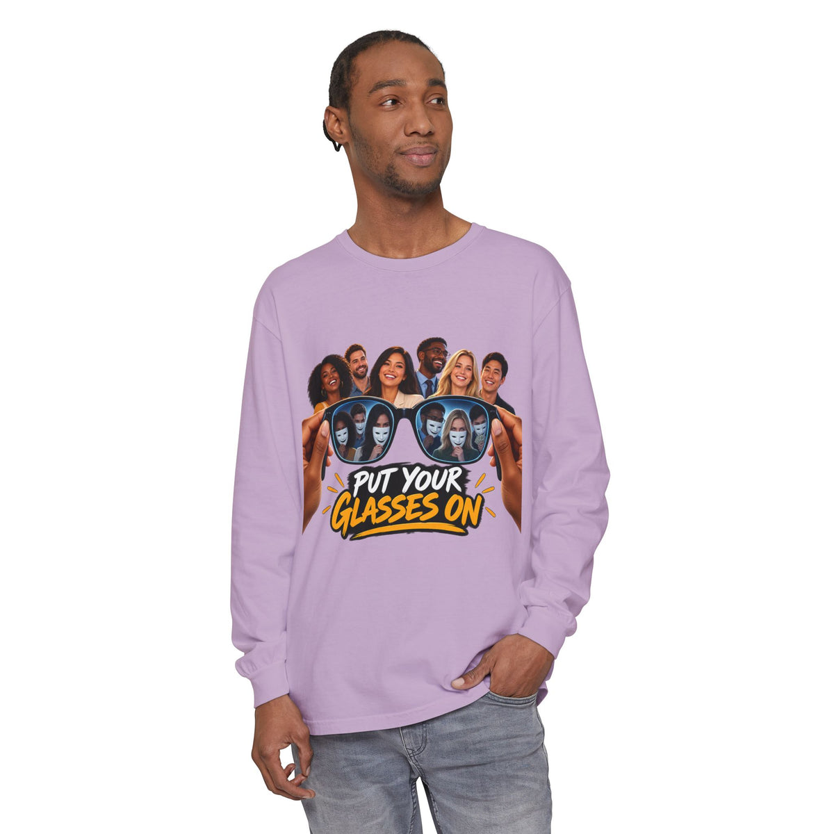 Put Your Glasses On Long Sleeve Tee