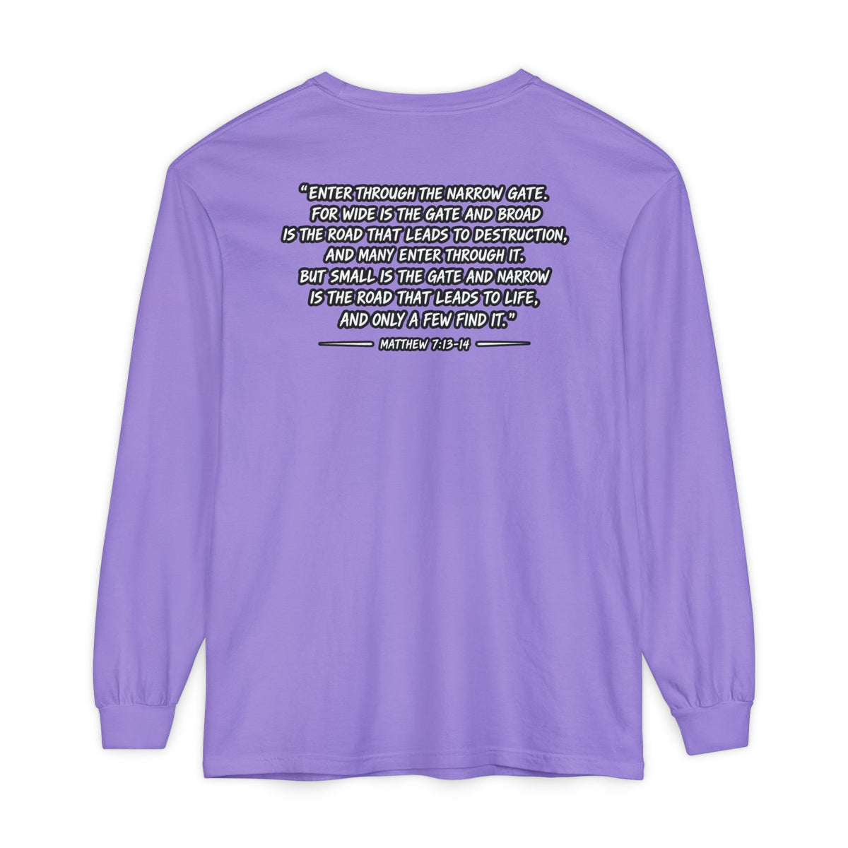 Now I Walk With Purpose Long Sleeve T‑Shirt — Inspirational Christian Faith Tee