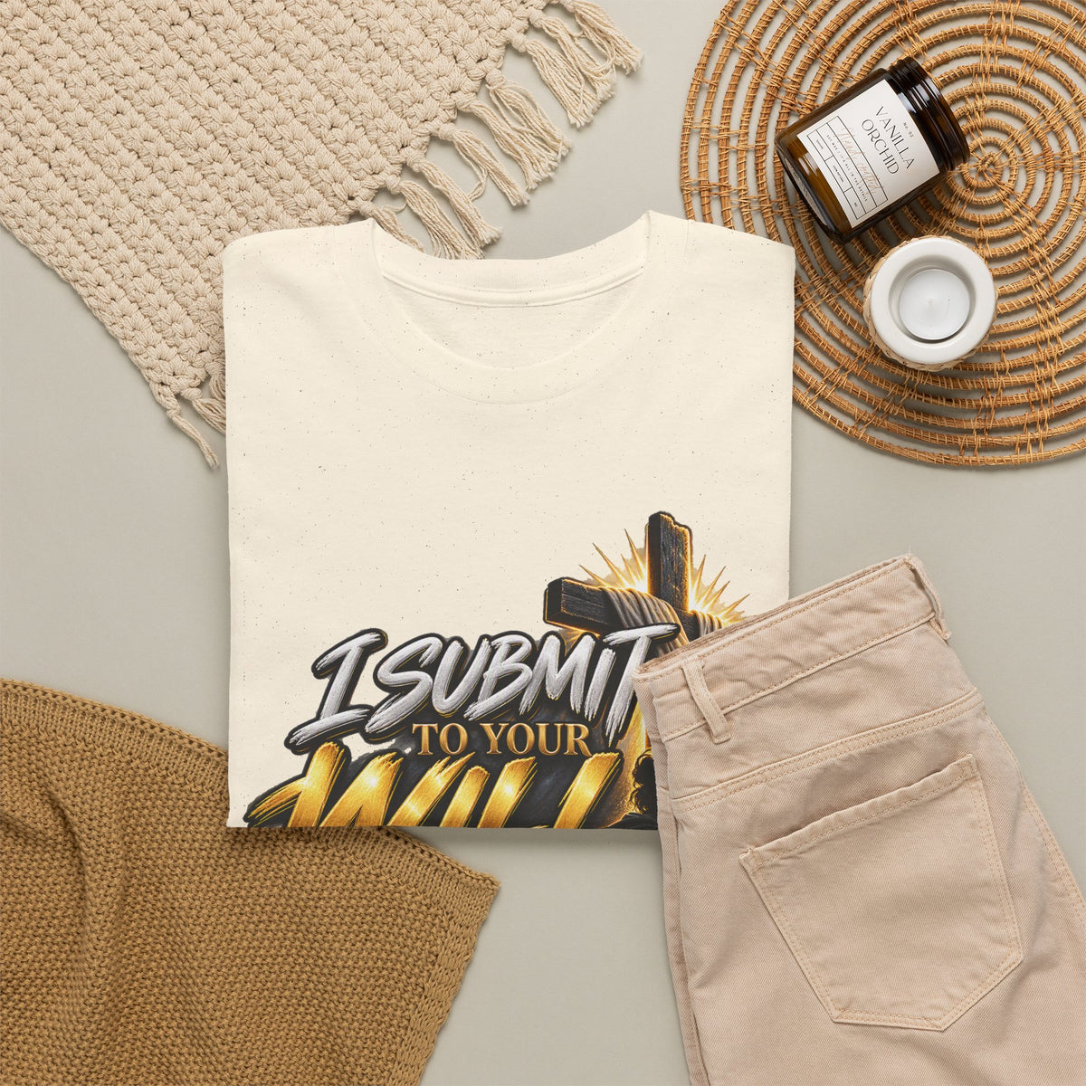 Christian T-Shirt — "I Submit to Your Will Lord" Graphic Tee