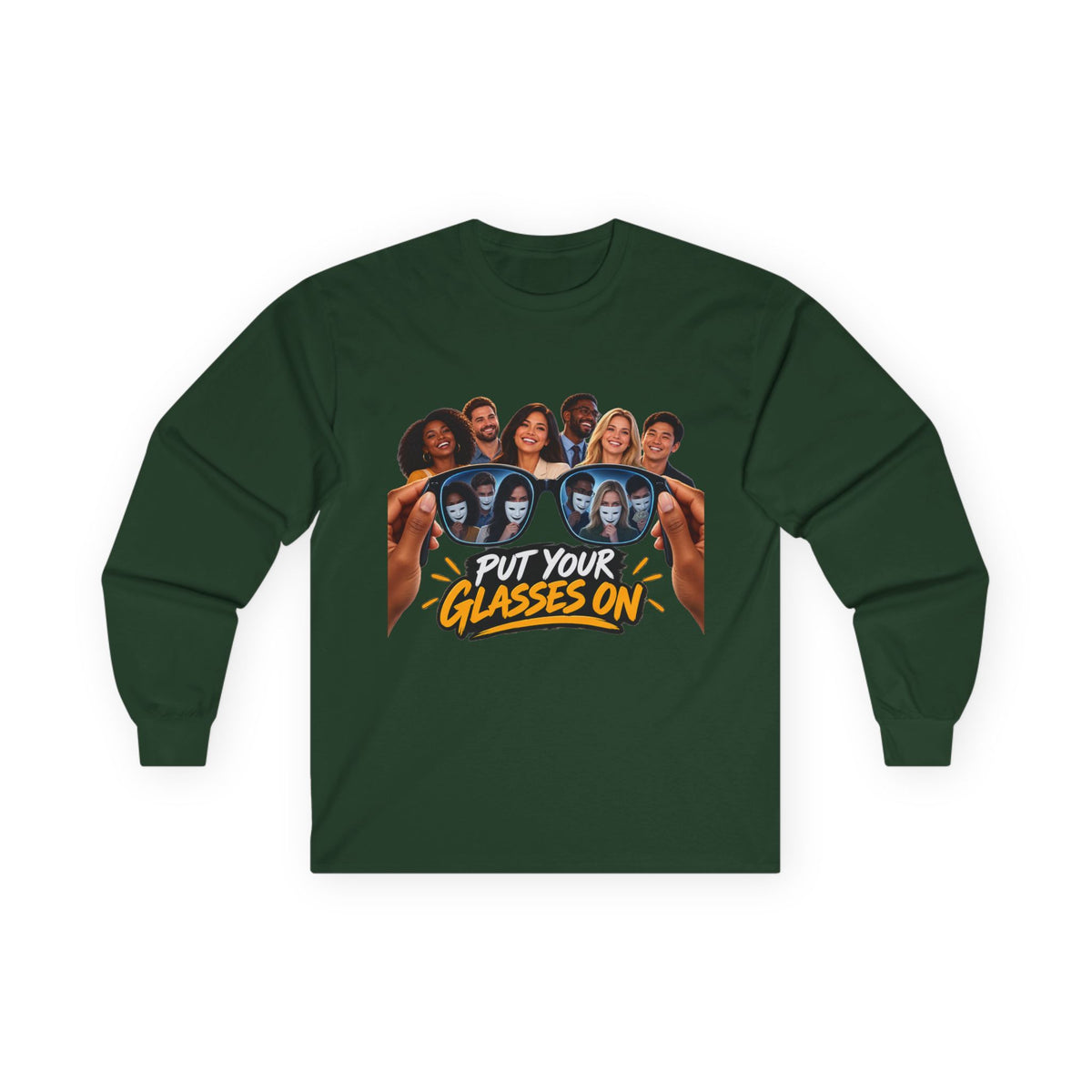 Put Your Glasses On Funny Movie-Inspired Long Sleeve Tee