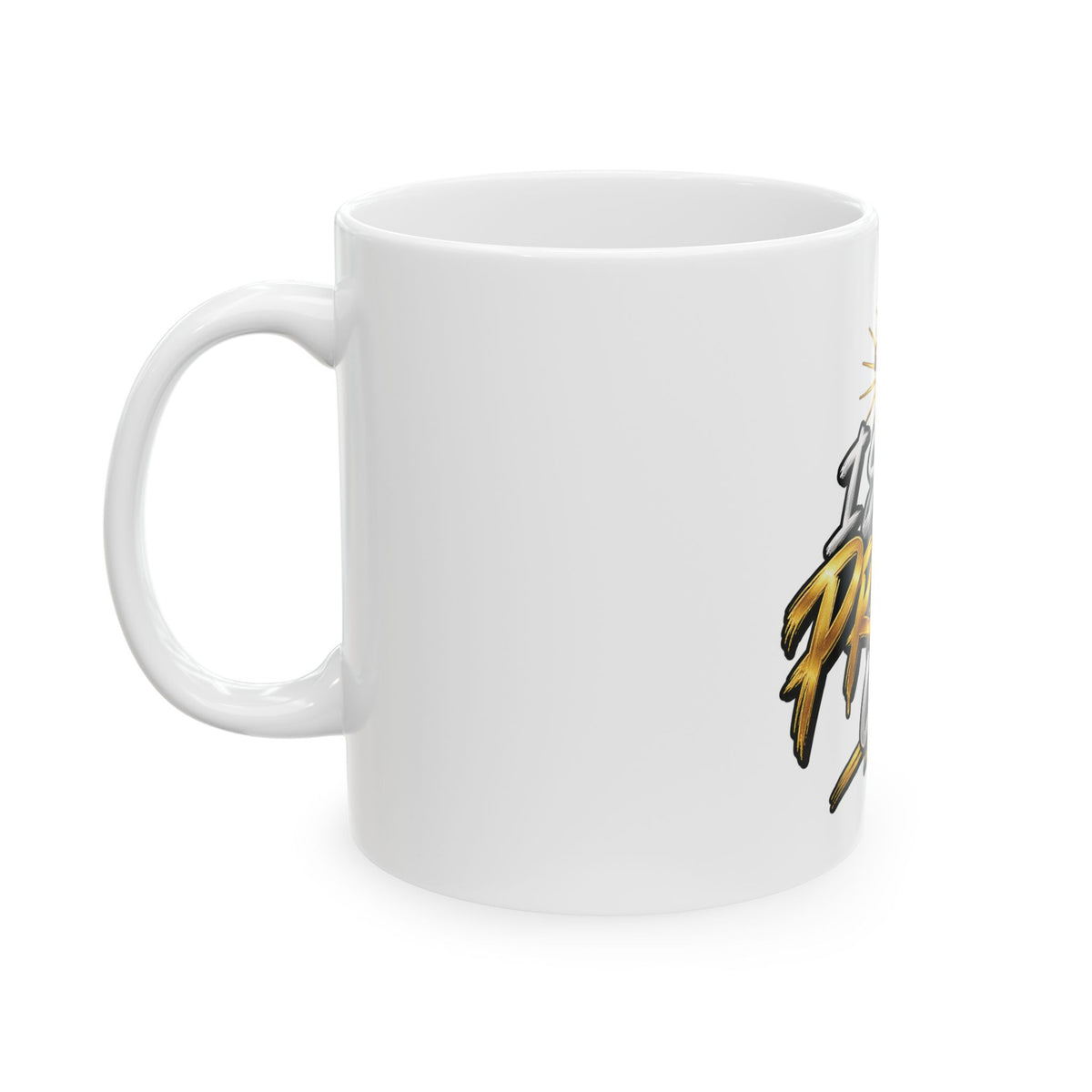 I Stay Prayed Up Ceramic Mug — Christian Faith Coffee Cup with Cross & Praying Hands