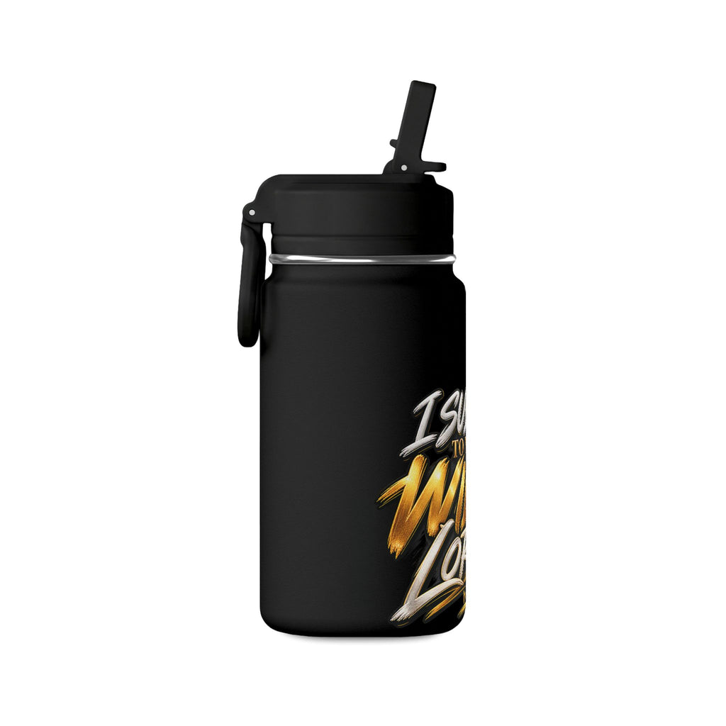 Mini Water Bottle — "I Submit to Your Will, Lord" Inspirational 14oz Sport Bottle