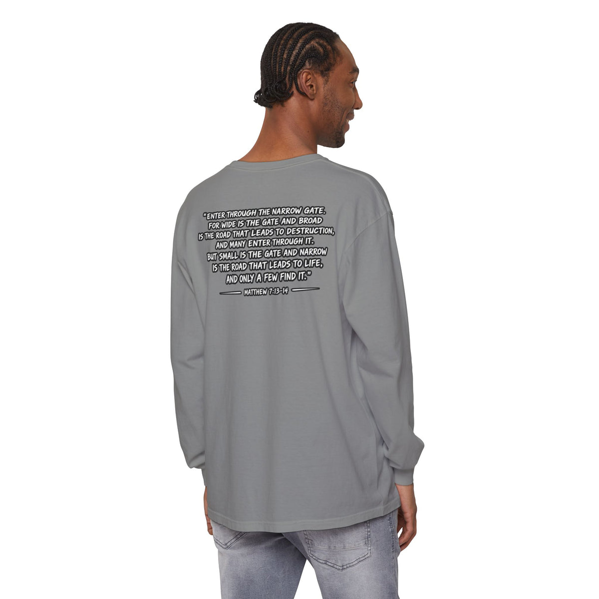 Now I Walk With Purpose Long Sleeve T‑Shirt — Inspirational Christian Faith Tee