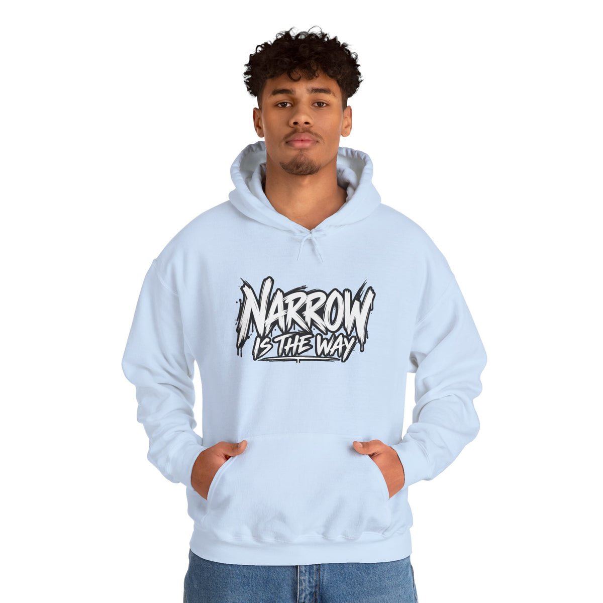 Narrow Is The Way Hoodie — Inspirational Christian Scripture Pullover