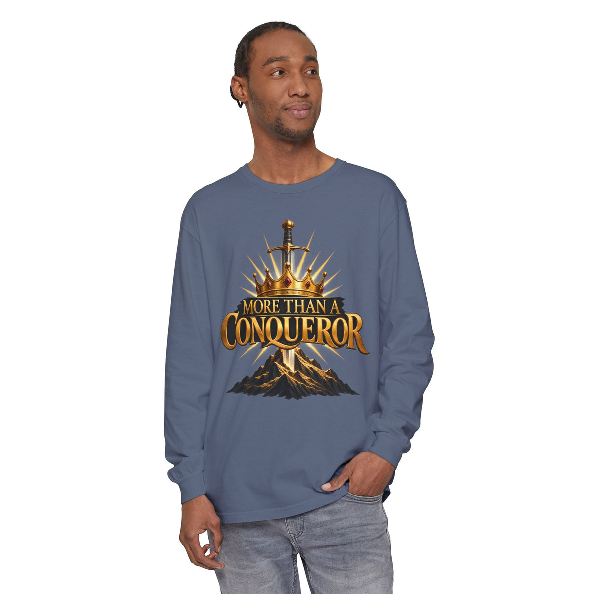 More Than A Conqueror Long Sleeve Tee