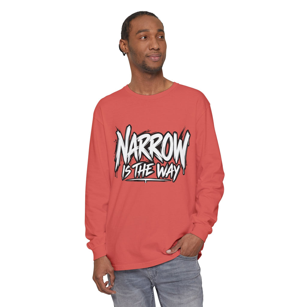 Long Sleeve Tee — "Narrow Is The Way" Graphic
