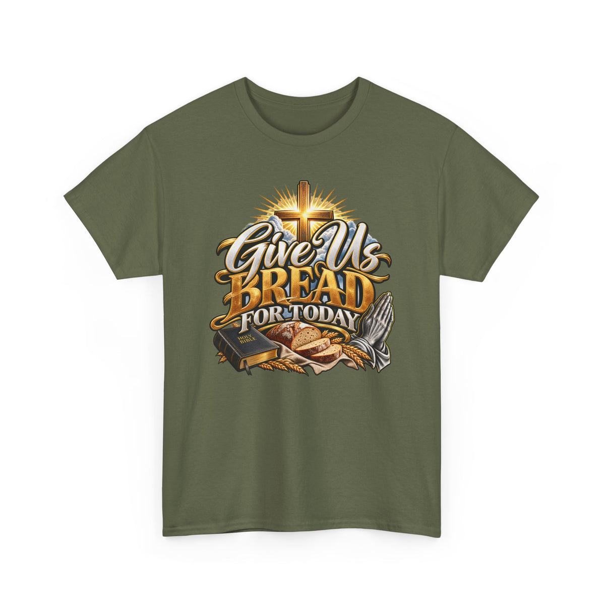 Give Us Bread Today Tee — Christian Faith Prayer T-Shirt