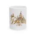 Dutchess Gold Castle Ceramic Mug — Elegant Princess Coffee Cup (11oz, 15oz)