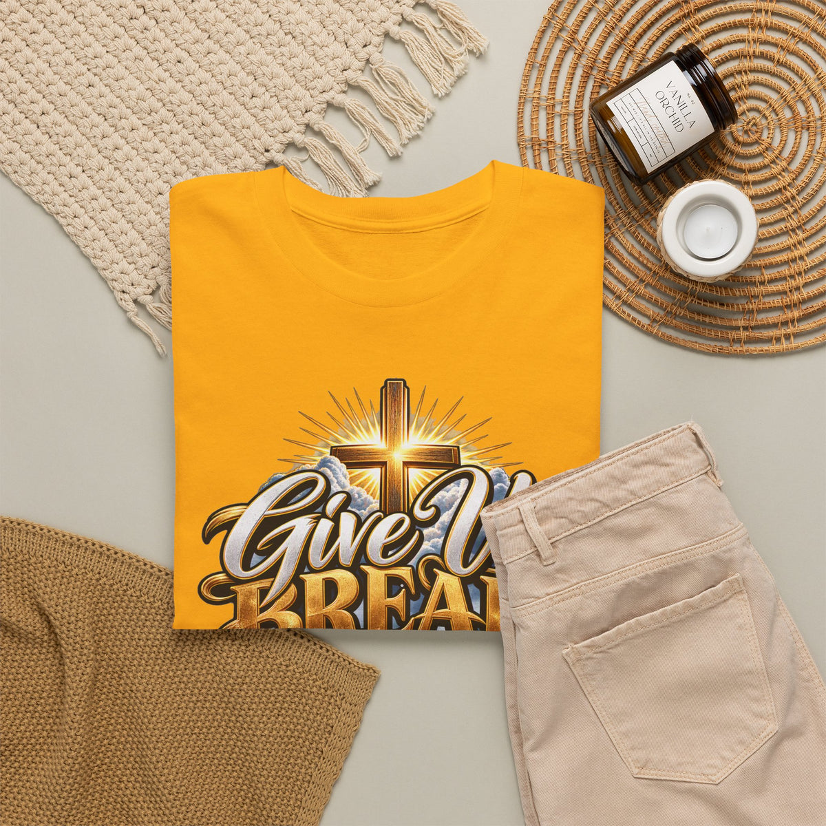 Give Us Bread Today Tee — Christian Faith Prayer T-Shirt