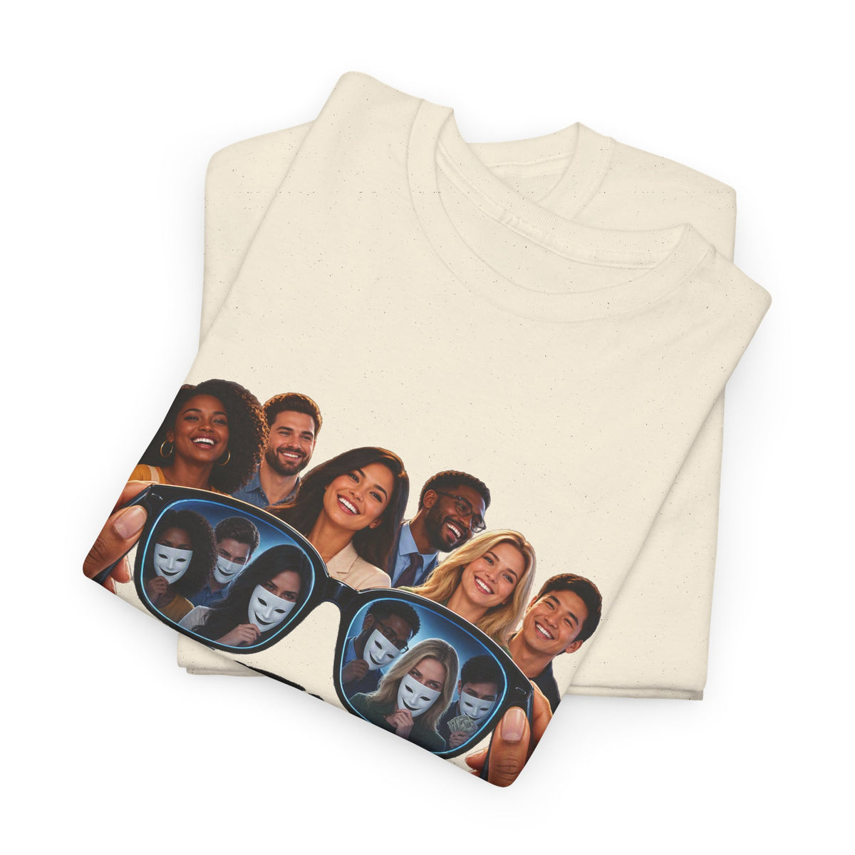 T-Shirt – “Put Your Glasses On” Graphic Tee (Funny Optical Illusion Design)