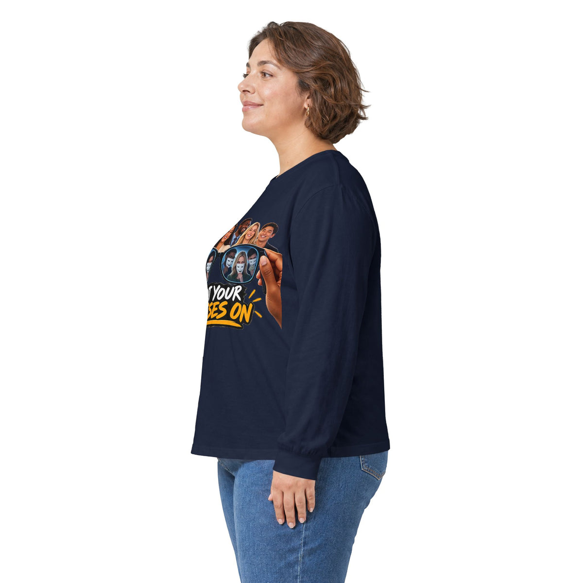 Put Your Glasses On Funny Movie-Inspired Long Sleeve Tee