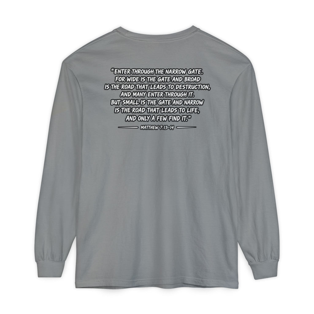 Now I Walk With Purpose Long Sleeve T‑Shirt — Inspirational Christian Faith Tee