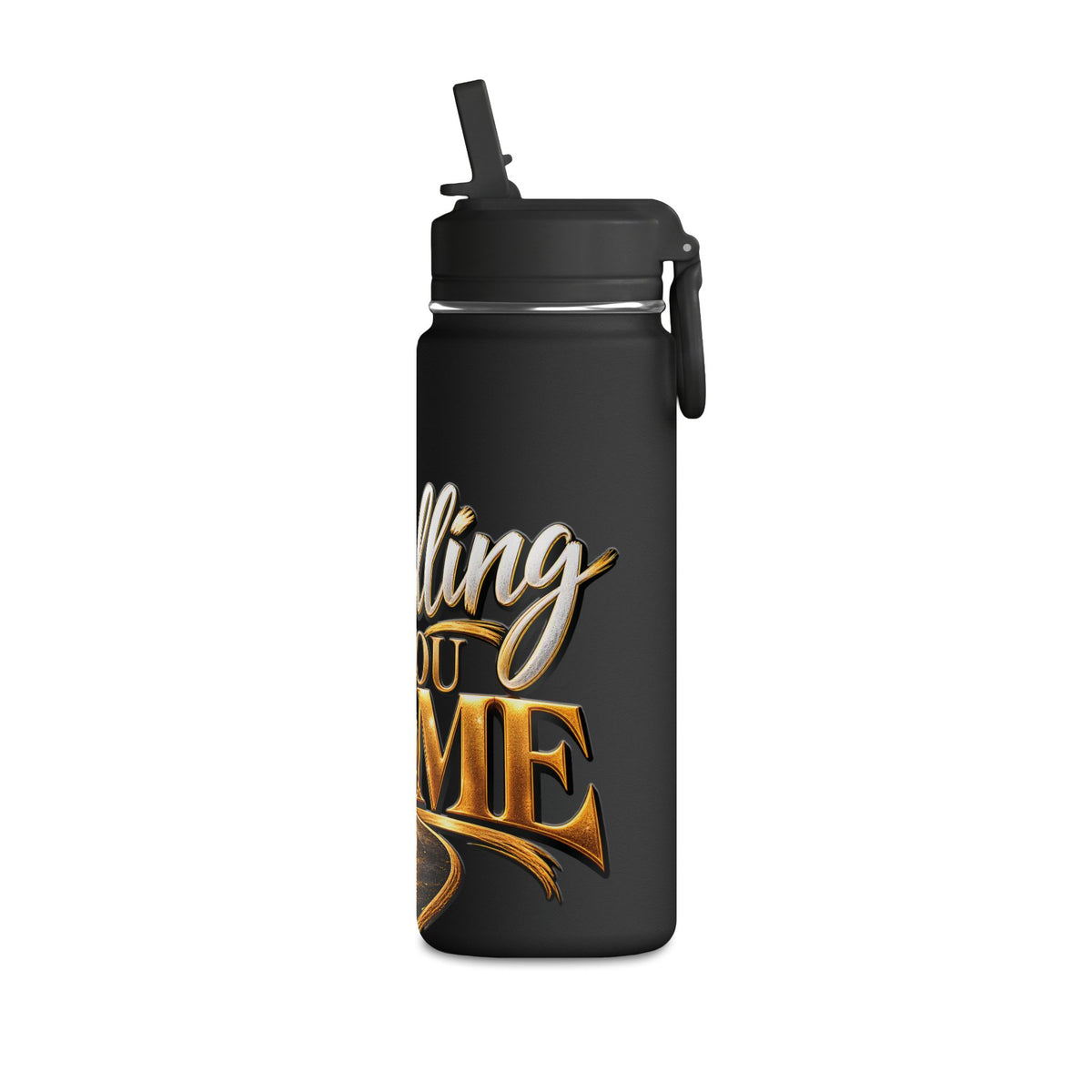 Calling You Home 20oz Mini Water Bottle — Pink Inspirational Cross Design