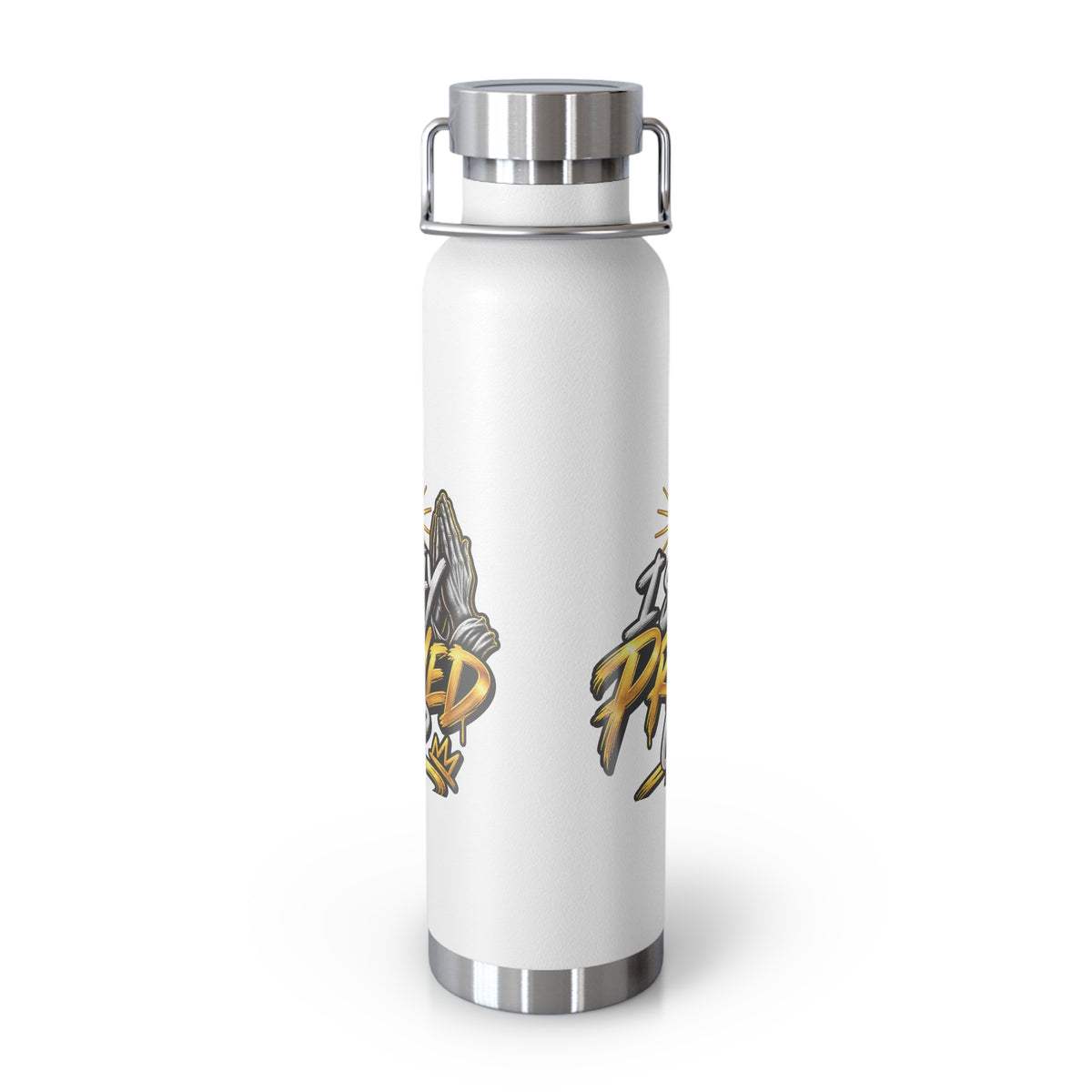 22oz Vacuum Bottle — "Stay Prayed Up" Faith Insulated Water Bottle