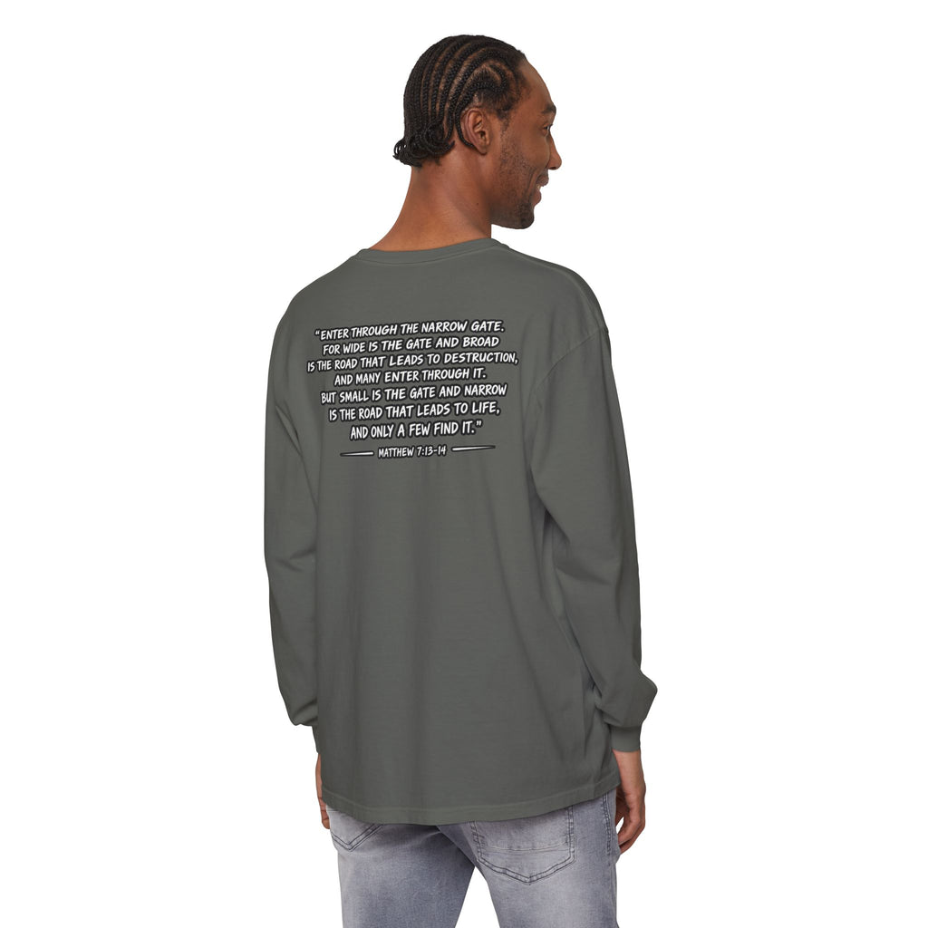 Now I Walk With Purpose Long Sleeve T‑Shirt — Inspirational Christian Faith Tee