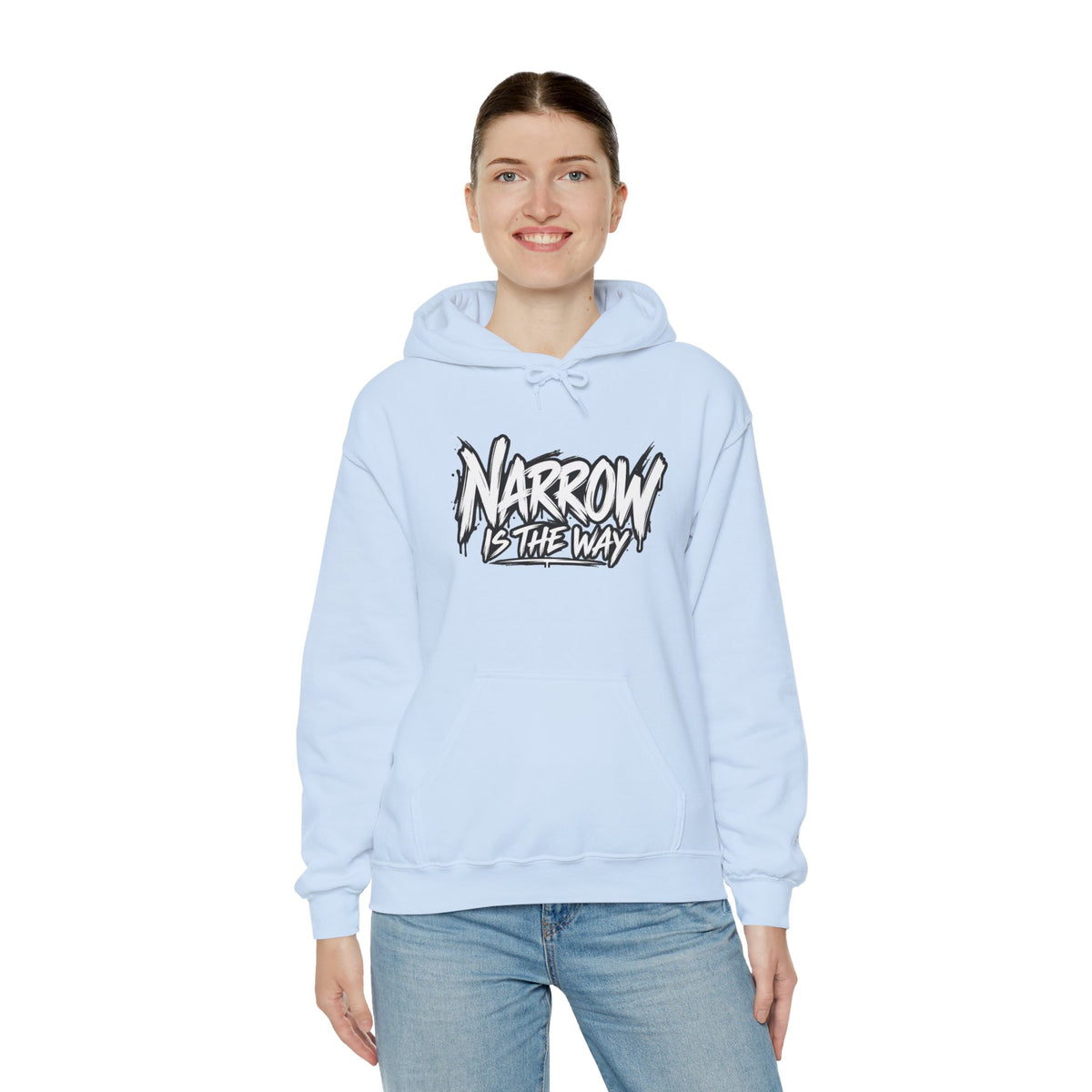 Narrow Is The Way Hoodie — Inspirational Christian Scripture Pullover