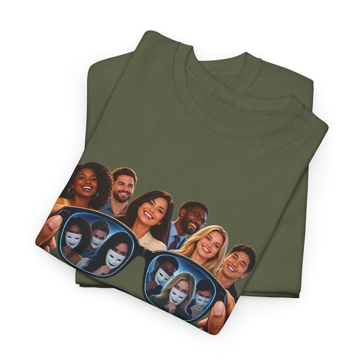 T-Shirt – “Put Your Glasses On” Graphic Tee (Funny Optical Illusion Design)