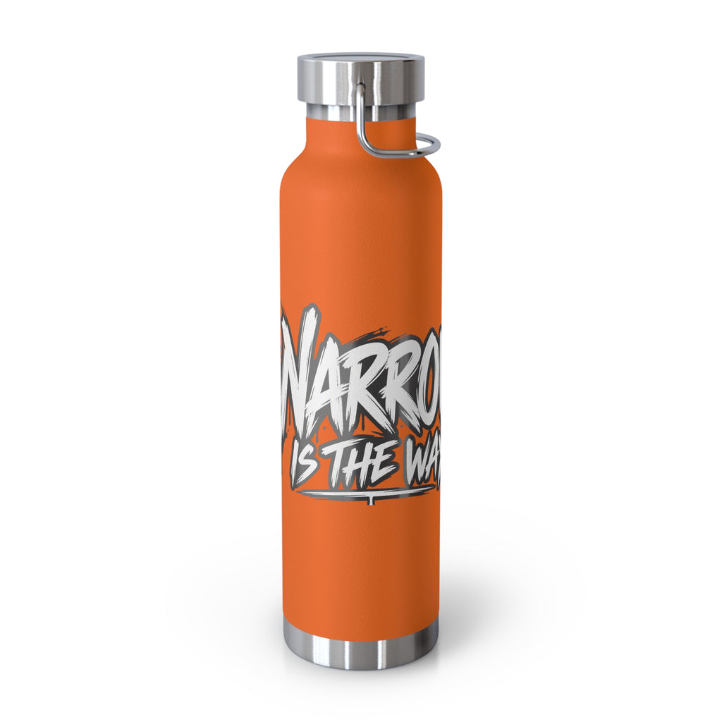 Insulated Water Bottle — 'Narrow Is the Way' Graphic 22oz