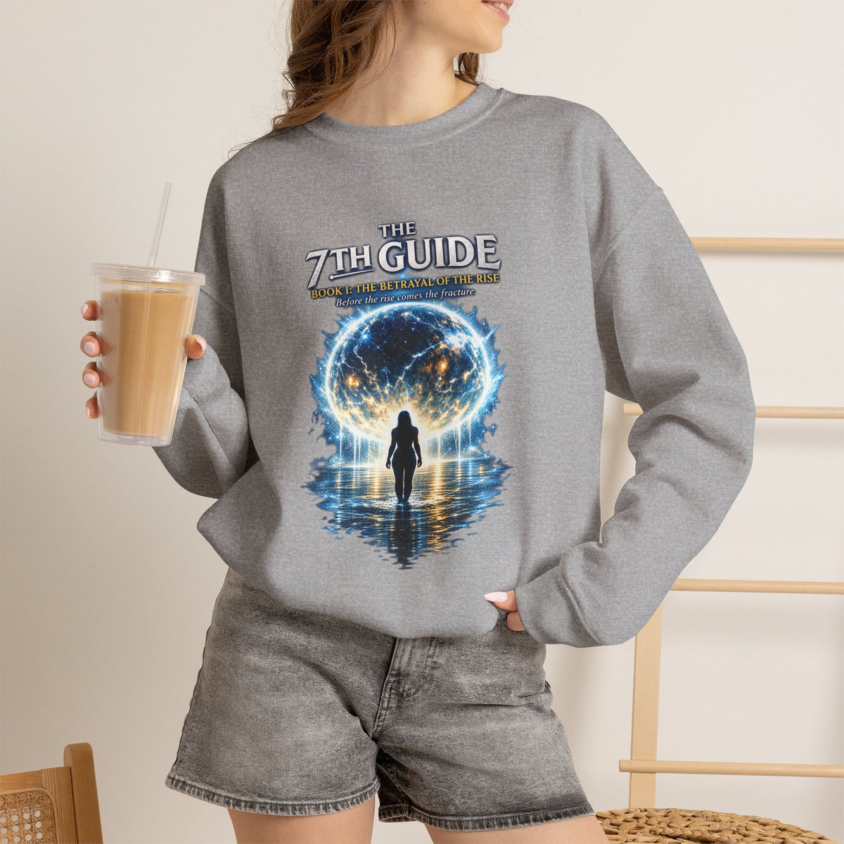 The 7th Guide Crewneck Sweatshirt — Fantasy Portal Graphic Sweatshirt
