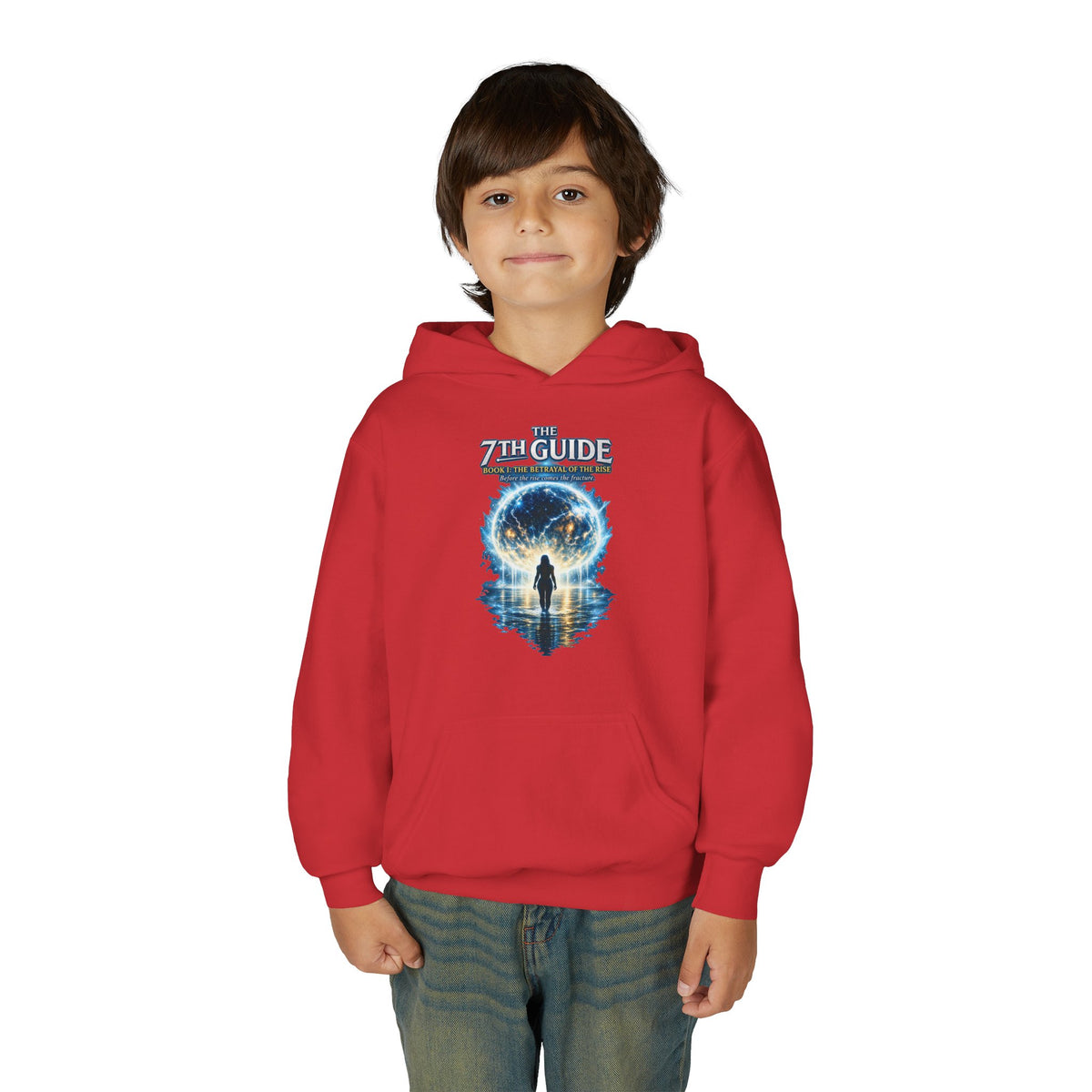 Youth Hoodie — "The Guide" Cosmic Portal Graphic Hoodie
