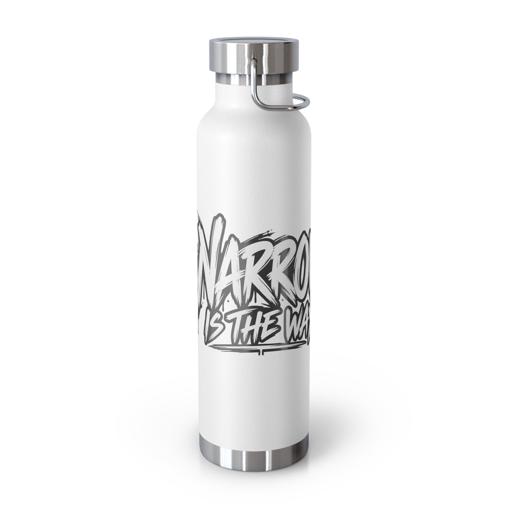 Insulated Water Bottle — 'Narrow Is the Way' Graphic 22oz