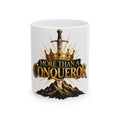 More Than A Conqueror Ceramic Mug – Inspirational Crown & Sword Coffee Cup (11oz/15oz)