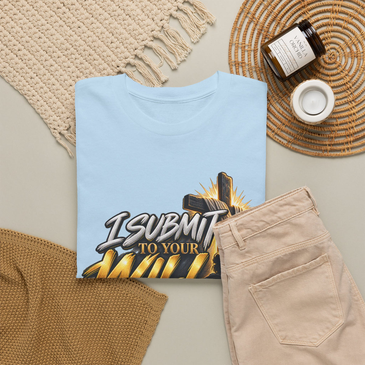 Christian T-Shirt — "I Submit to Your Will Lord" Graphic Tee