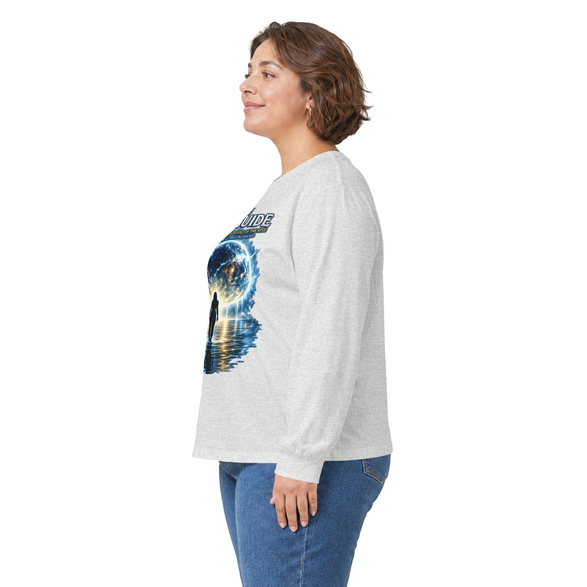 7th Guide Long Sleeve Tee — Cosmic Guide Graphic Shirt