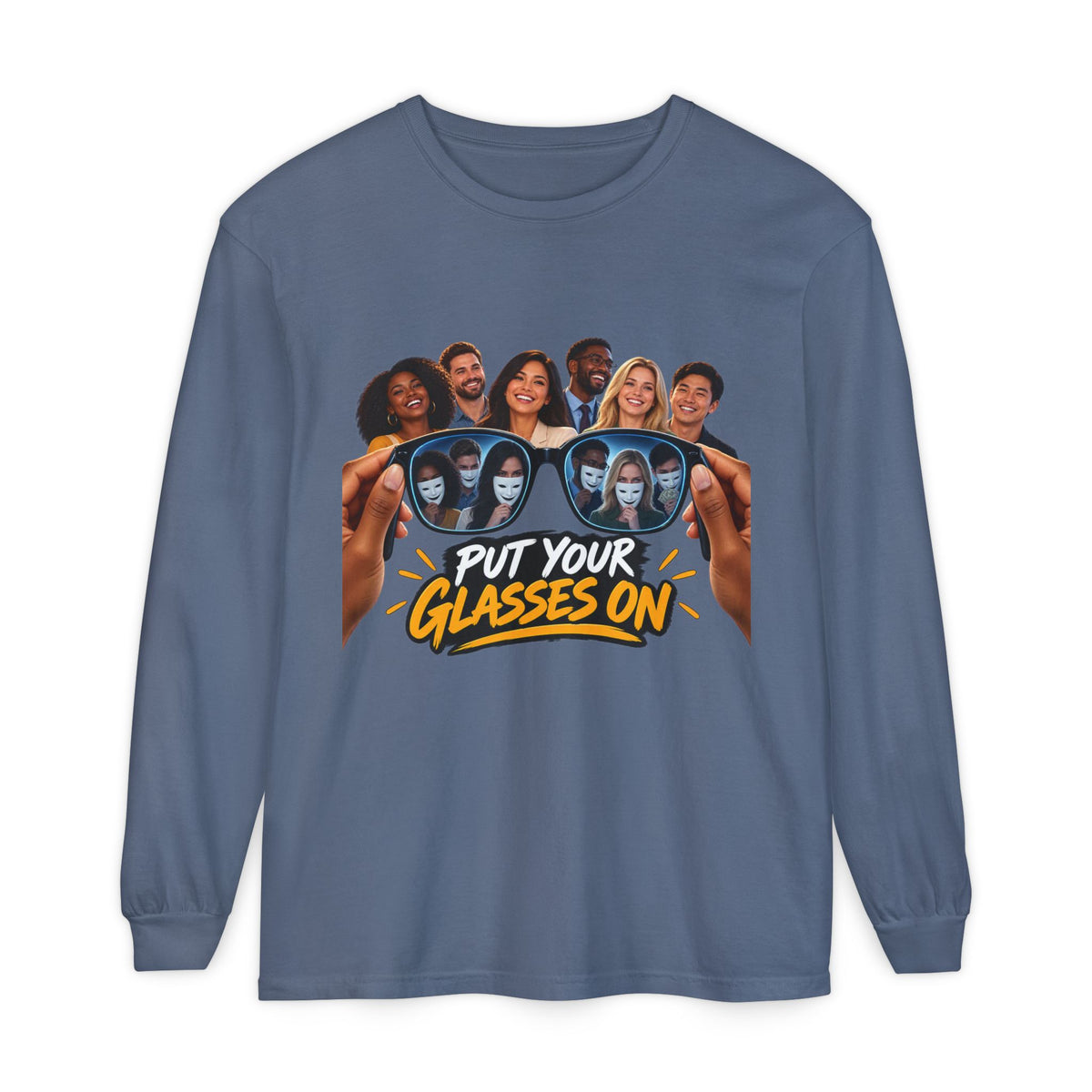 Put Your Glasses On Long Sleeve Tee