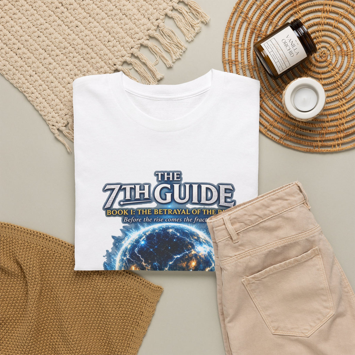 T-Shirt — "The 7th Guide" Cosmic Portal Design