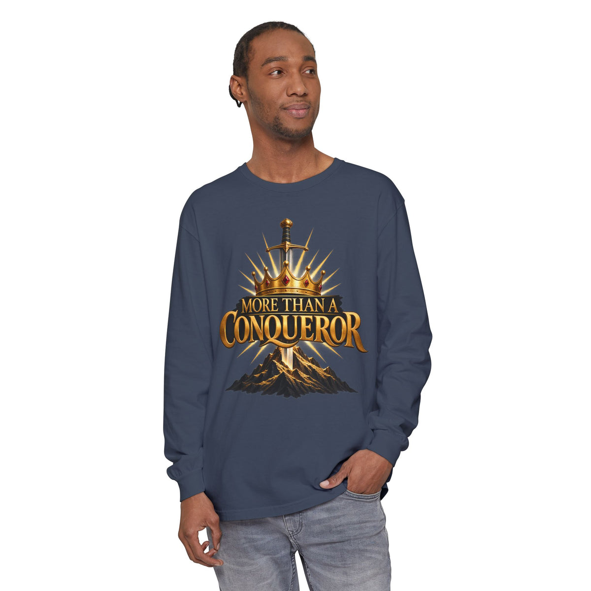 More Than A Conqueror Long Sleeve Tee